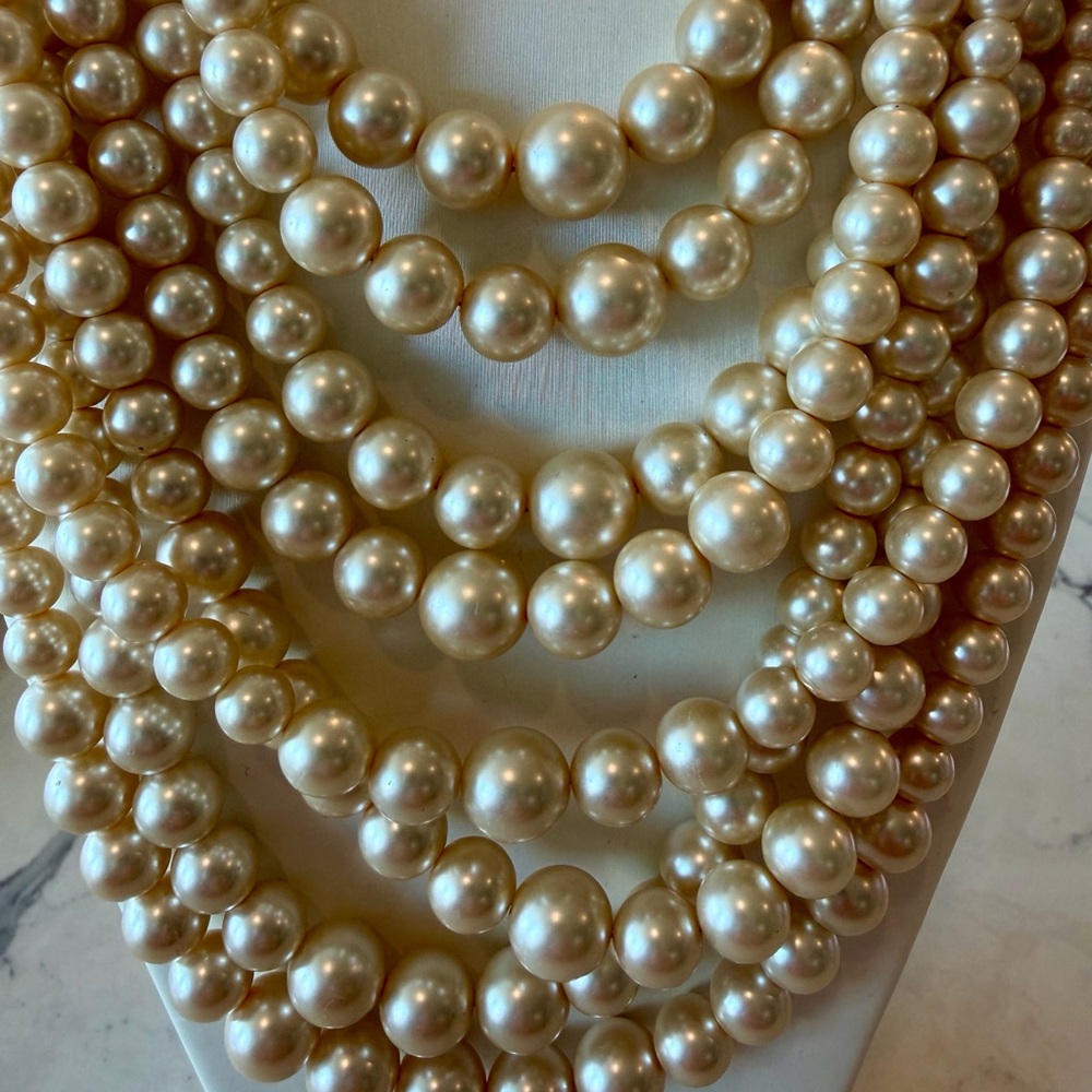 Talbots Multi~strand Pearls Necklace - Picture 3 of 6